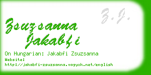 zsuzsanna jakabfi business card